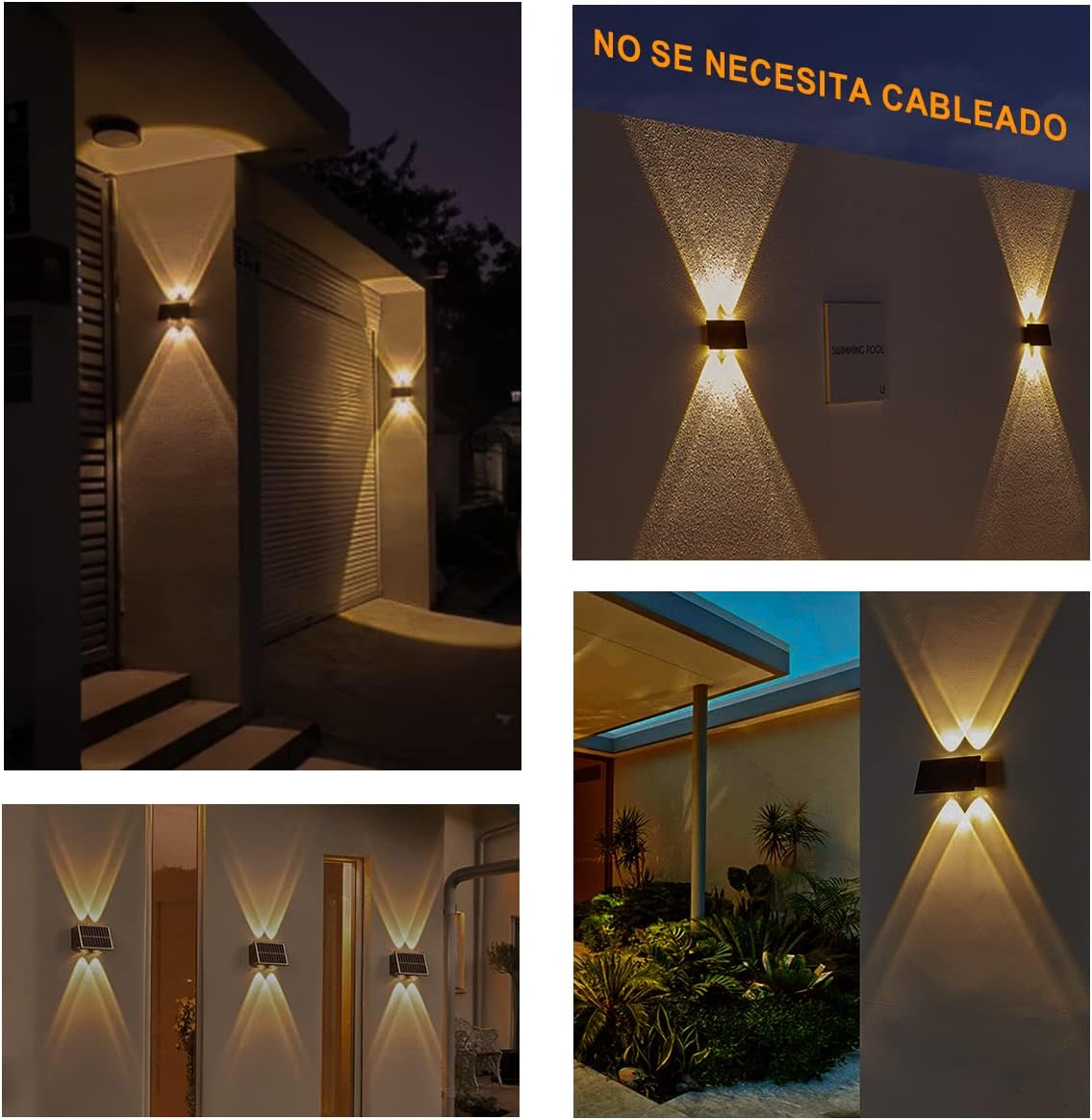 Miniatura 4 de LAMPARA DE APLIQUE SOLAR PARA EXTERIORES